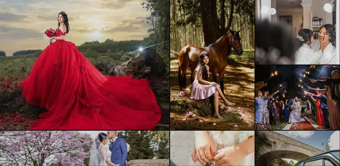 Galería de bodas y quinceañeras en el sitio de Andrés Narváez Fotografía